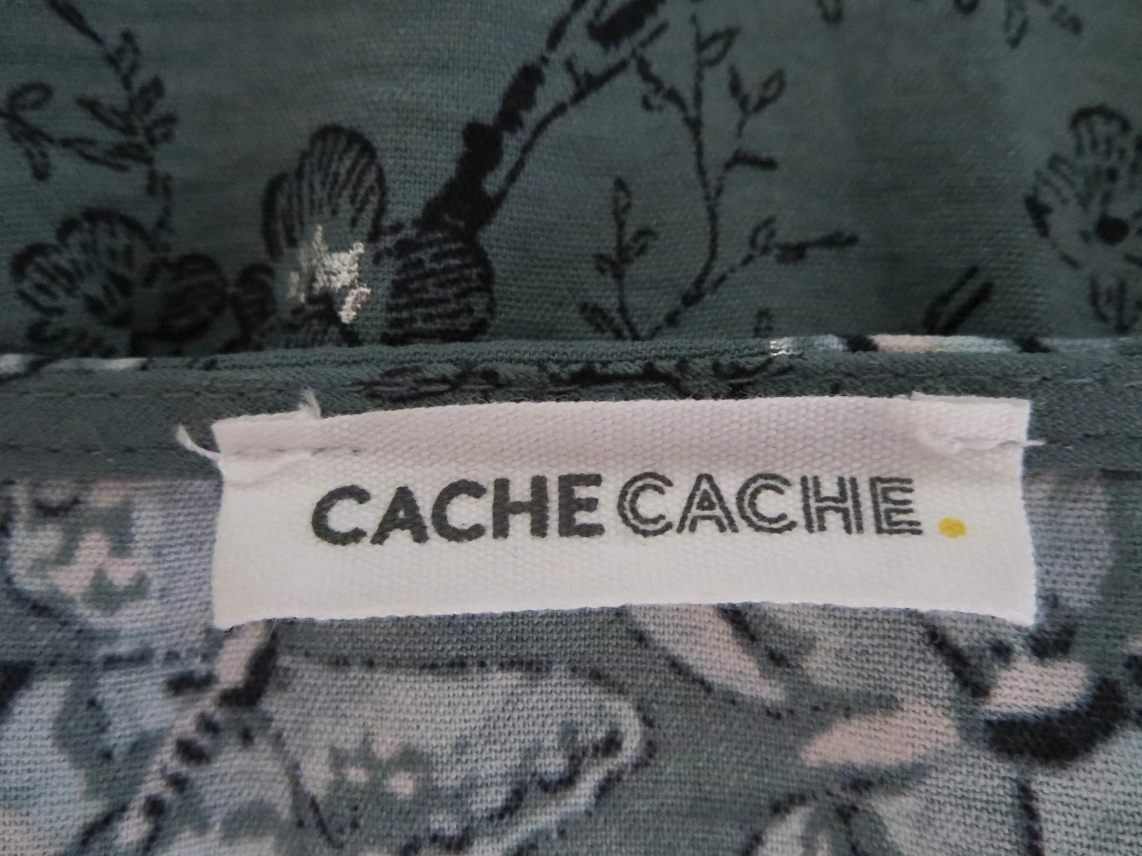 Blouse fluide Cache Cache vert d'eau - Taille 38 – photo 5